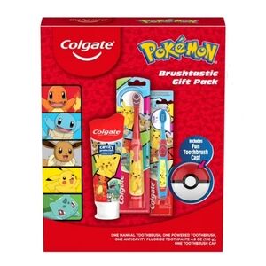 Colgate Pokémon Brushtastic Gift Pack - Red and Blue